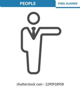People Icon. Professional, pixel perfect icon, EPS 10 format.