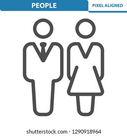 People Icon. Professional, pixel perfect icon, EPS 10 format.