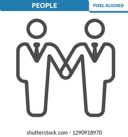 People Icon. Professional, pixel perfect icon, EPS 10 format.