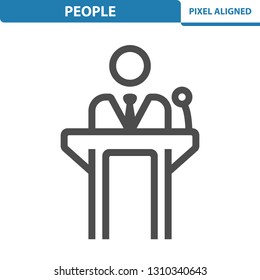 People Icon. Professional, pixel perfect icon, EPS 10 format.