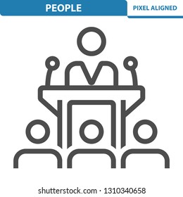 People Icon. Professional, pixel perfect icon, EPS 10 format.