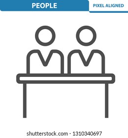 People Icon. Professional, pixel perfect icon, EPS 10 format.