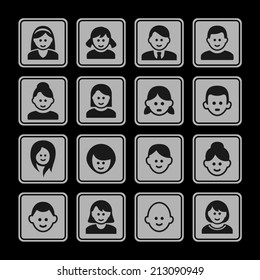 People icon set