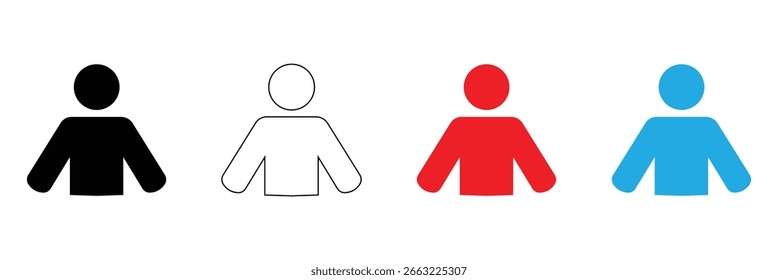 People icon set .Vector illustration. EPS 10 .