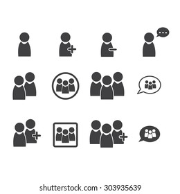 people icon set