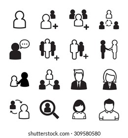 People icon set