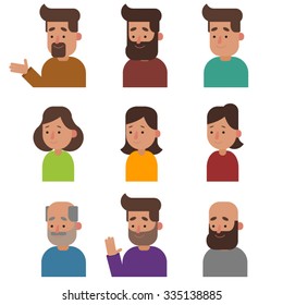 people icon set 