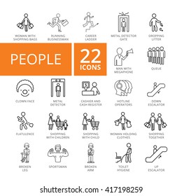 People Icon set. 