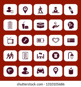 people icon set with battery, gift card and pedestrian vector illustration