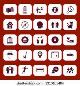 people icon set with browser, room service and house seller vector illustration