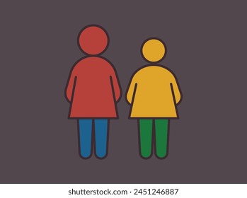Conjunto de iconos de Personas. Contiene iconos de grupo, familia, humano, equipo, comunidad, amigos, población y personas mayores. Ilustración de colección de ícono sólido Set de Happy 2 hembra