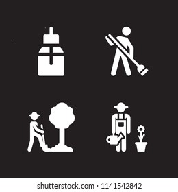 people icon set. With farmer, farmer and farmer  vector icons for graphic design and web