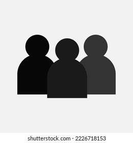 conjunto de iconos de personas. Conjunto de iconos de personas en estilo plano. vector