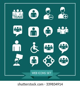 people icon set Illustration