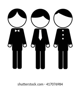 people icon set on white background