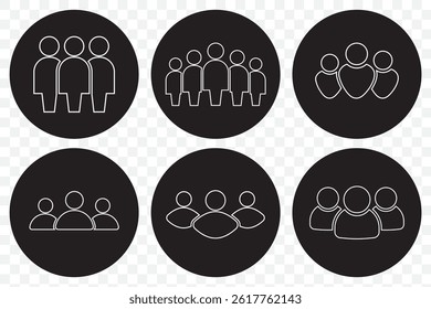 People icon set, person, human. Persons symbol infographics website design, logo, app, UI isolated. EPS 10.