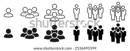 People icon set, person, human. Persons symbol infographics website design, logo, app, UI isolated