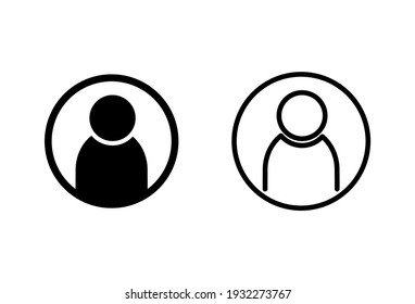 people icon set. person icon vector. User Icon vector