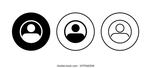 Conjunto de iconos de personas. vector de icono de persona. vector de icono de usuario