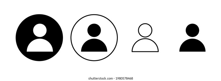 Leute Symbol gesetzt. Personensymbol, Vektorgrafik. Benutzersymbol-Vektorgrafik