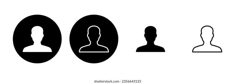 People icon set. person icon vector. User Icon vector