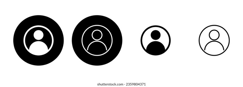 People icon set. person icon vector. User Icon vector