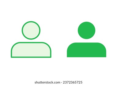 Conjunto de iconos de personas. vector de icono de persona. vector de icono de usuario