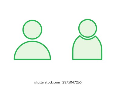 Conjunto de iconos de personas. vector de icono de persona. vector de icono de usuario