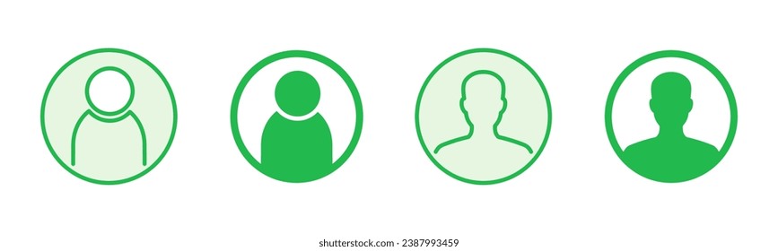 Conjunto de iconos de personas. vector de icono de persona. vector de icono de usuario