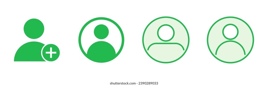 Conjunto de iconos de personas. vector de icono de persona. vector de icono de usuario