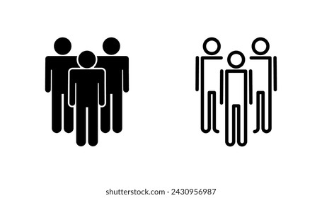 People icon set. person icon vector. User Icon vector. team symbols