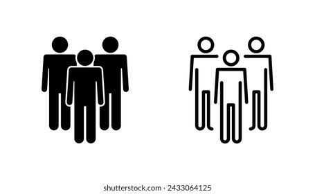 People icon set. person icon vector. User Icon vector. team symbols