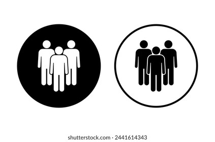 Conjunto de iconos de personas. vector de iconos de personas. Vector de iconos de usuario. símbolos de equipo