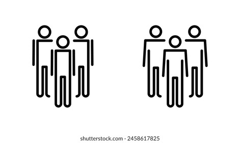 People icon set. person icon vector. User Icon vector. team symbols