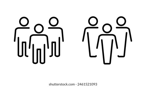 People icon set. person icon vector. User Icon vector. team symbols