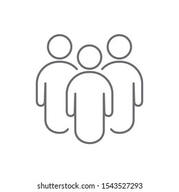 People Icon set. Persons symbol for your infographics web site design, logo, app, UI. Vector illustration, EPS10.