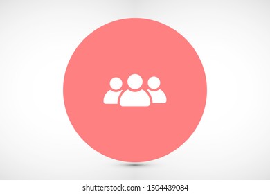 People Icon set in trendy flat style isolated on light background with shadow.People Icon. Persons symbol for your infographics web site design People IconVector illustration People Icon