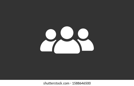 People Icon Set In Trendy Flat Style Isolated On Light Background With Shadow.People Icon. Persons Symbol For Your Infographics Web Site Design People IconVector Illustration People Icon