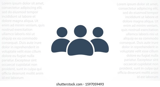 People Icon set in trendy flat style isolated on light background with shadow.People Icon. Persons symbol for your infographics web site design People IconVector illustration People Icon