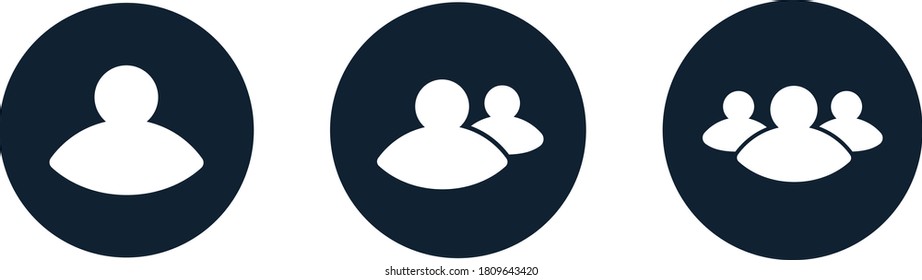 Icono de la gente en estilo plano de moda. Símbolo de personas diseño de sitio web infográfico, logotipo, aplicación, aislamiento de interfaz de usuario