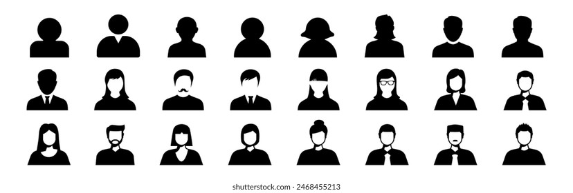 Icono de Personas en estilo plano de moda. Persona símbolo infografías Sitio web diseño, logotipo, App, UI aislado. 