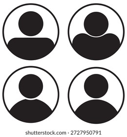 Menschen Symbol in trendigen flachen Stil gesetzt. Personensymbol Infografik Website Design, Logo, App, UI einzeln - für Stock