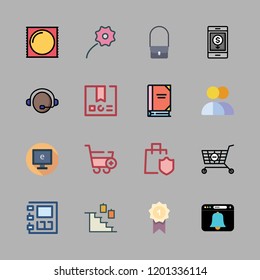 people icon set. vector set about smartphone, group, condom and agenda icons set.