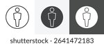 People icon set vector art
