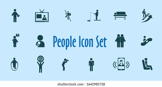 People Icon Set.
Vector Illustration.