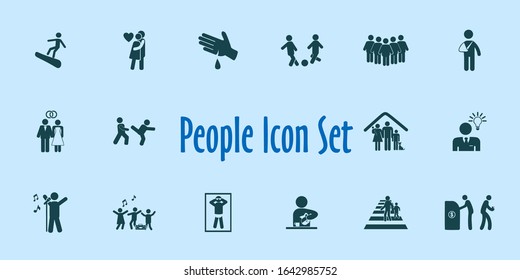 People Icon Set.
Vector Illustration.