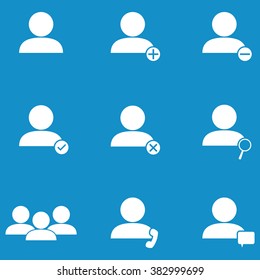 People icon set . Vector illustration