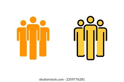 People icon set for web and mobile app. person sign and symbol. User Icon vector