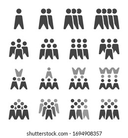 people icon set,vector and illustration