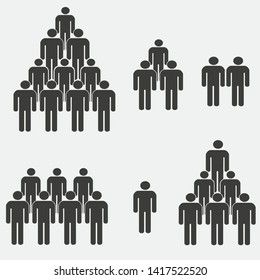 People Icon set,work group Team